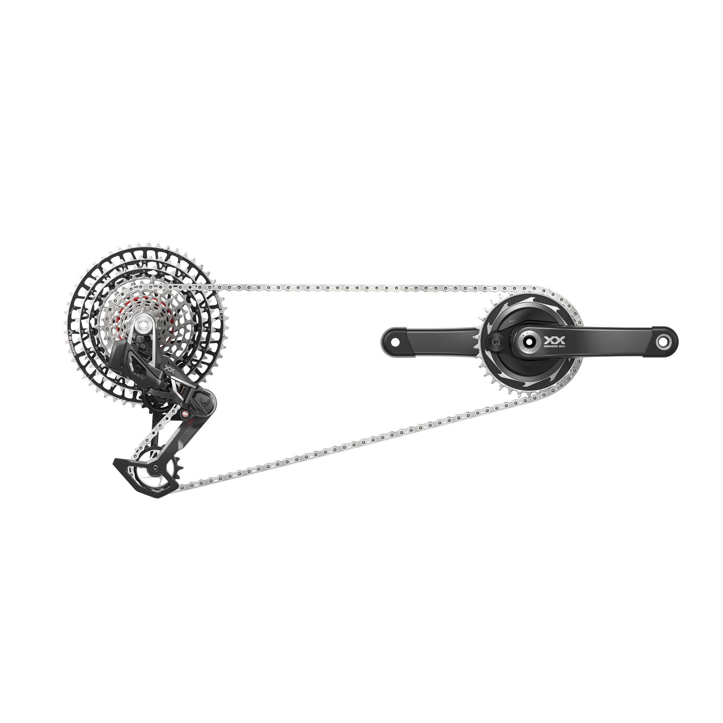 SRAM XXSL T-Type Eagle Transmission Powermeter AXS Groupset - 165mm