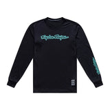 Skyline Ride LS Tee Signature Black/ Real teal