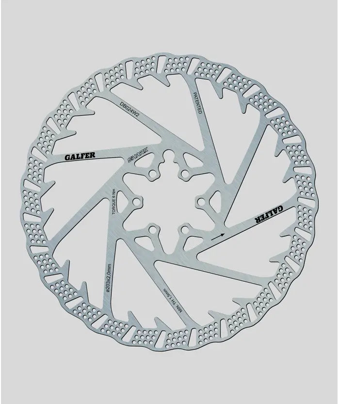 Galfer Shark Disc Rotor - 6 Bolt / 2.0mm