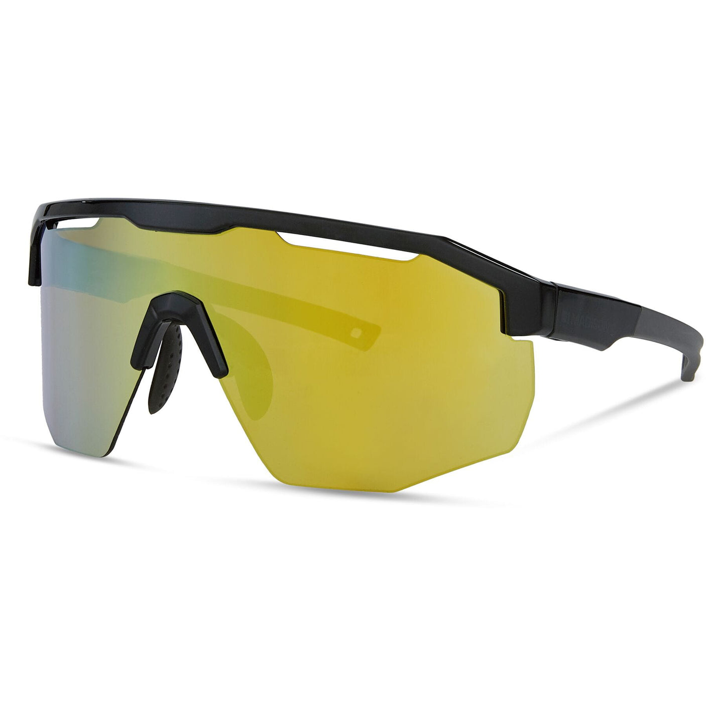 MADISON  Cipher Gloss Black Sunglasses (3 Lens Pack - Bronze Mirror / Amber / Clear)