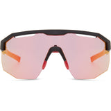 MADISON Cipher Gloss Black Sunglasses -(Pink Rose Mirror Lens)