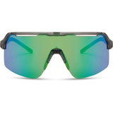 MADISON Crypto Air Crystal Smoke Sunglasses (Green Mirror Lens)
